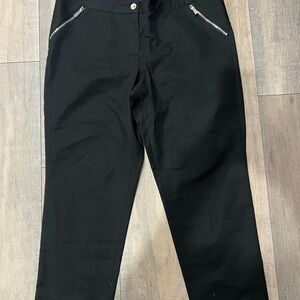 Vince Camuto Black Pants with Zipper Pockets NWT Size 14